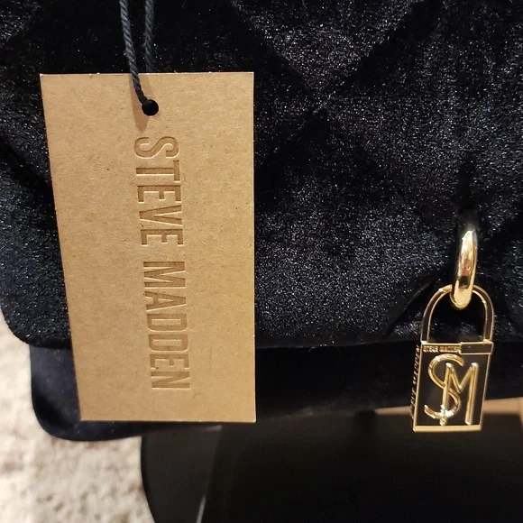 NWT Steve Madden velvet shoulder bag - Picture 14 of 15